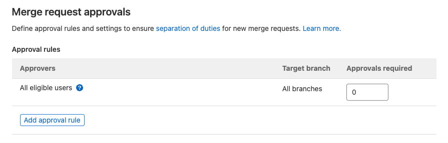 MR approvals by Code Owners